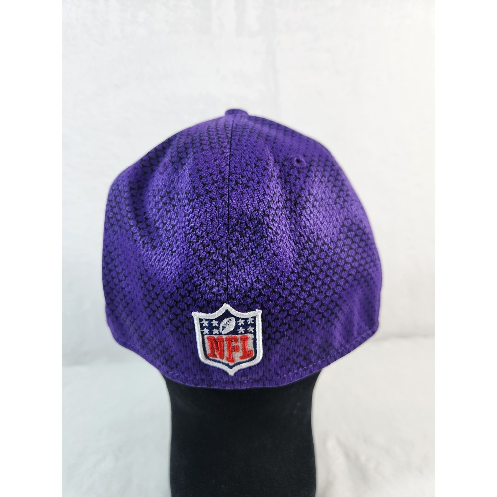 New Era Minnesota Vikings 39THIRTY Flex Fit Hat Large XL Purple NFL - Picture 3 of 8